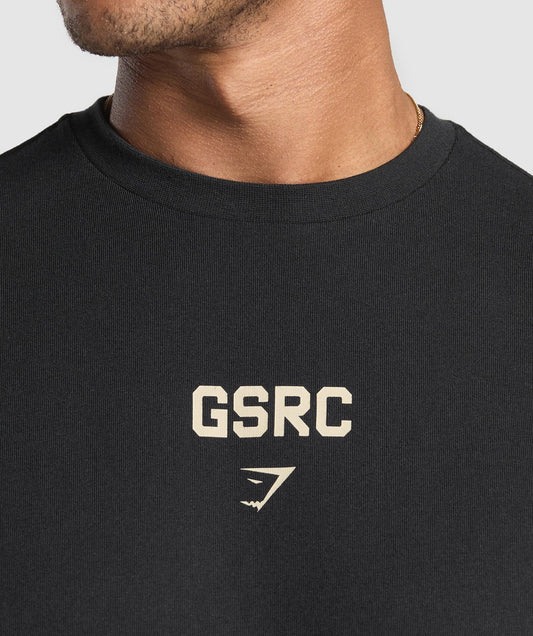 GS Run Club Oversized T-Shirt – Black