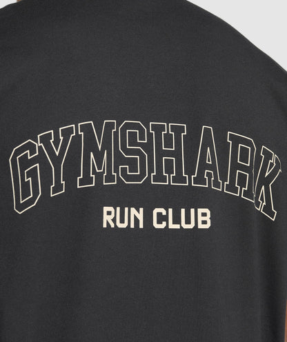 GS Run Club Oversized T-Shirt – Black