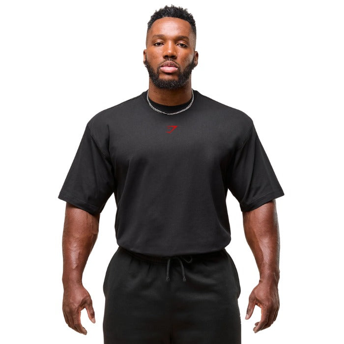 GS Oversized Power Tee - Black/Red