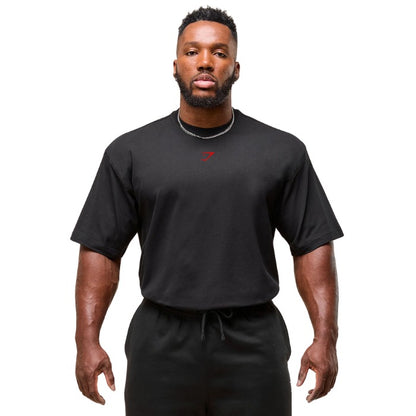 GS Oversized Power Tee - Black/Red