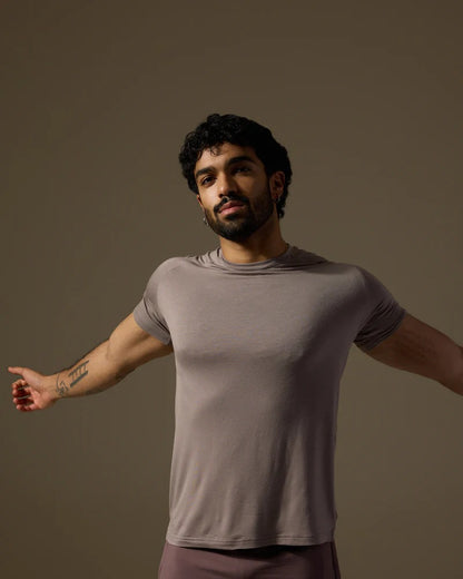 Men’s SculptFit Athletic Tee – Desert Taupe