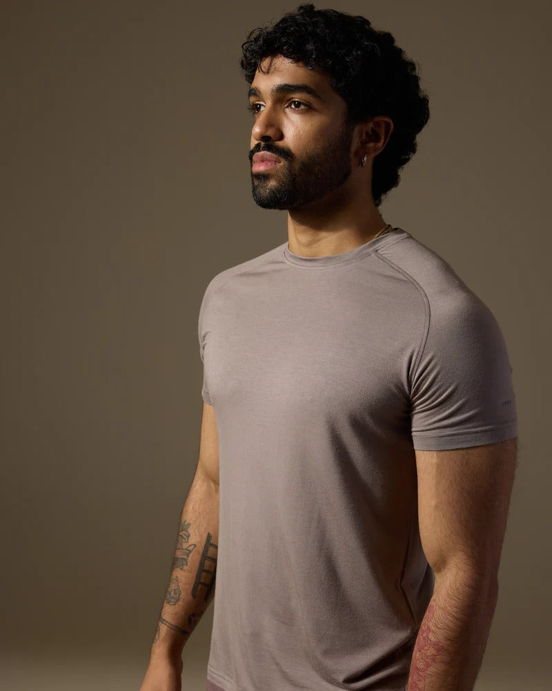 Men’s SculptFit Athletic Tee – Desert Taupe